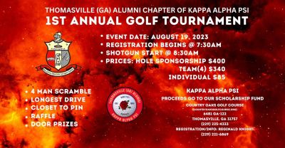 1st Annual Golf Tournament (Thomasville GA Chapter of Kappa Alpha Psi)