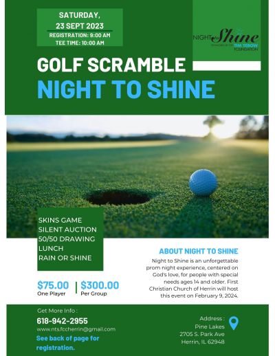 Night to Shine Golf Scramble