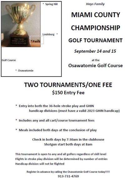 Osawatomie Golf Course's event