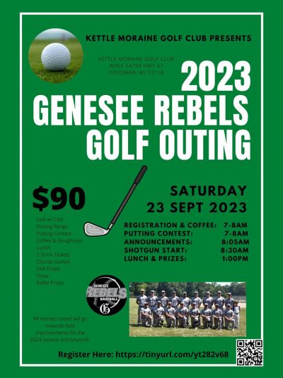 2023 Genesee Rebels Golf Outing