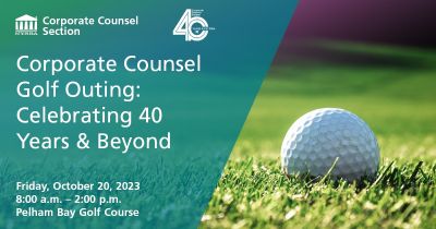 Corporate Council Golf Outing: Celebrating 40 Years & Beyond