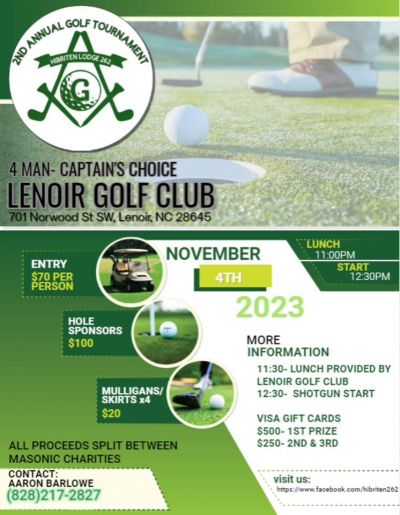 2nd Annual Charity Golf Tournament