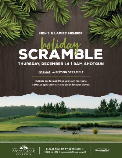 Men & Ladies Holiday Scramble