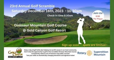 Superstition Mountain Rotary Club 23th Annual Charity Golf Scramble