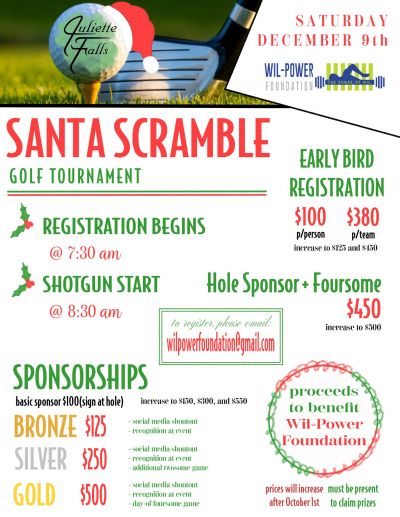 Santa Scramble Golf Tournament to Support the Wil - Power Foundation