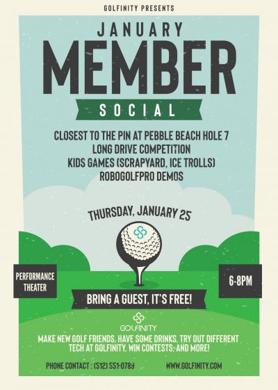 Golfinity's January Member Social