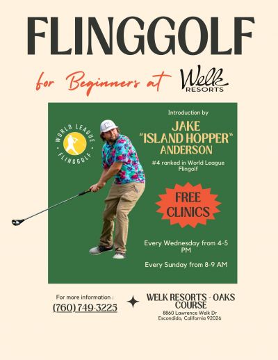 Learn Flinggolf for Free at The Welk with Jake "Island Hopper" Anderson