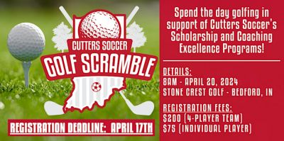 Cutters Soccer Golf Scramble 2024