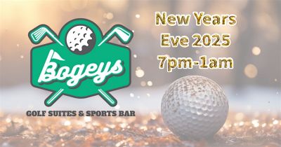 NYE at Bogeys Golf Suites & Sports Bar